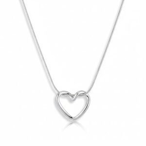 The Extra Stainless Steel Heart Pendant Necklace for Women with Chain | Anti Tarnish Jewellery Neck Chain for Girls Locket | Aesthetic Necklace for Girls, Valentine's Gift for Girlfriend