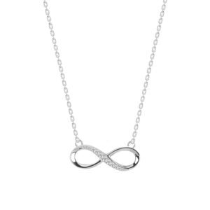 Clara 925 Sterling Silver Infinity Pendant Chain Necklace Gift for Women